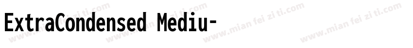 ExtraCondensed Mediu字体转换